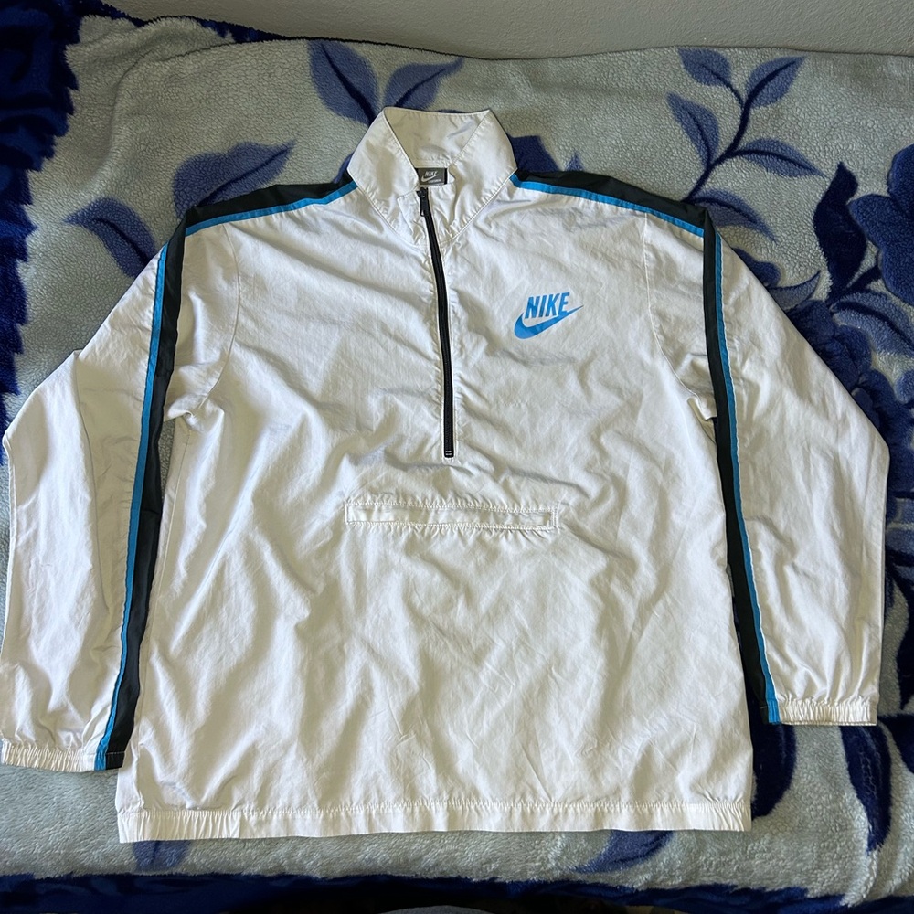 Vintage Nike 1/2 zip packable windbreaker jacket